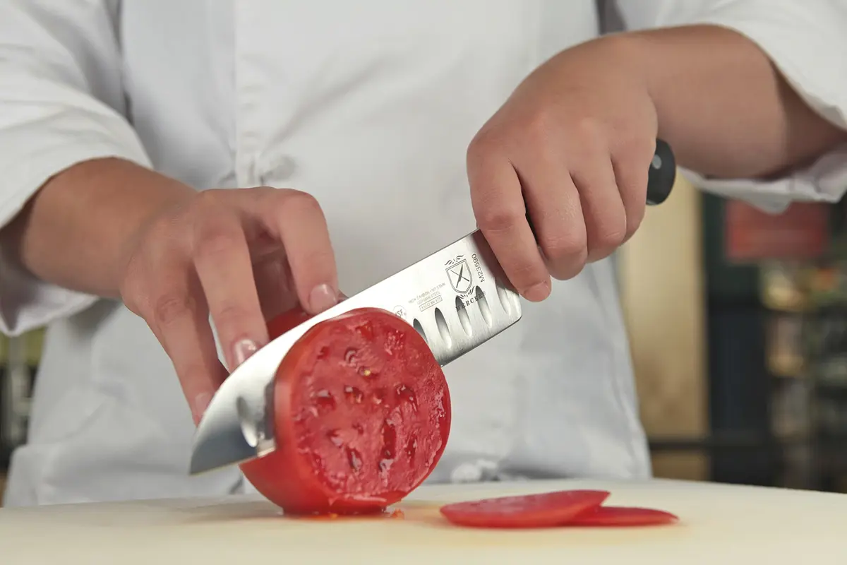 Mercer Culinary Renaissance 7-Inch Santoku Knife | Forged German Steel, Long-Lasting Sharpness, Professional & Home Use - view 2