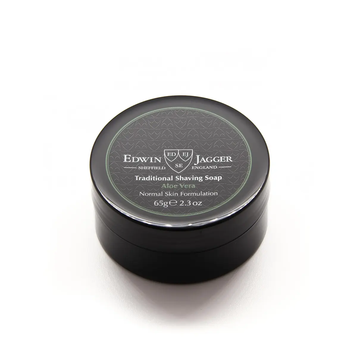 Edwin Jagger Aloe Vera Shaving Soap 65g Travel Tub | Sensitive Skin Friendly, Natural Ingredients - view 3