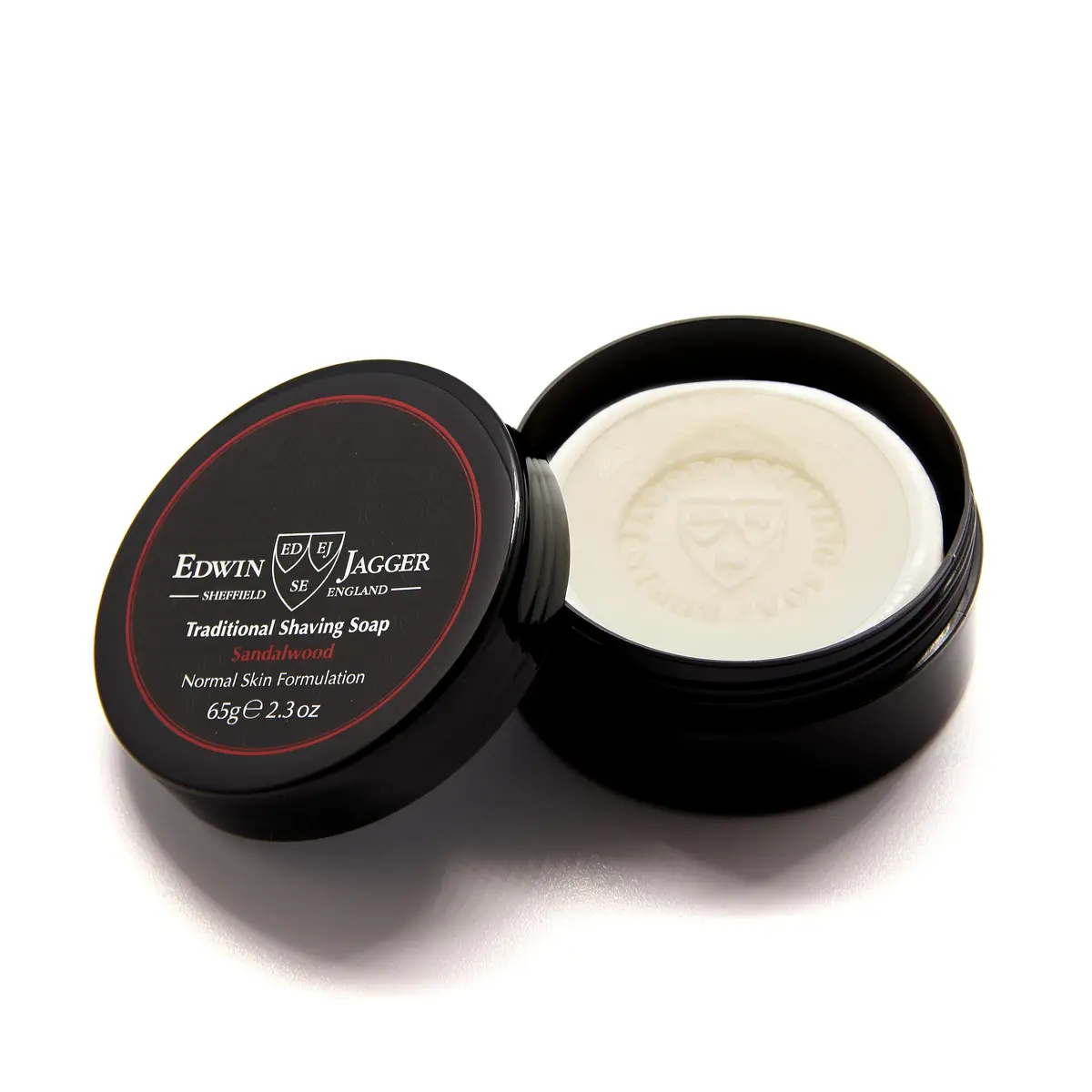 Edwin Jagger Sandalwood Shaving Soap 65g | Natural, Travel-Friendly, Paraben-Free - view 2