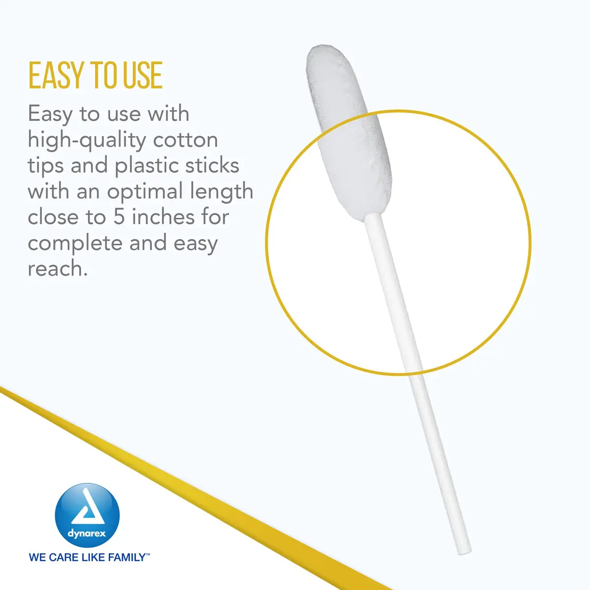 Dynarex Lemon-Glycerin Swabsticks 75 Count | Pleasant Tasting Cotton Swabs for Dry Mouth Relief - view 4