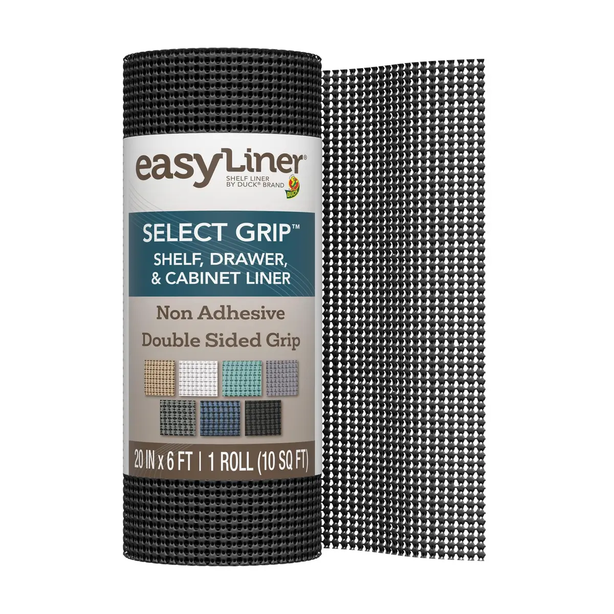 Duck EasyLiner Select Grip Shelf Liner 20 in x 6 ft | Non Slip, Non Adhesive, Surface Protection - main product image
