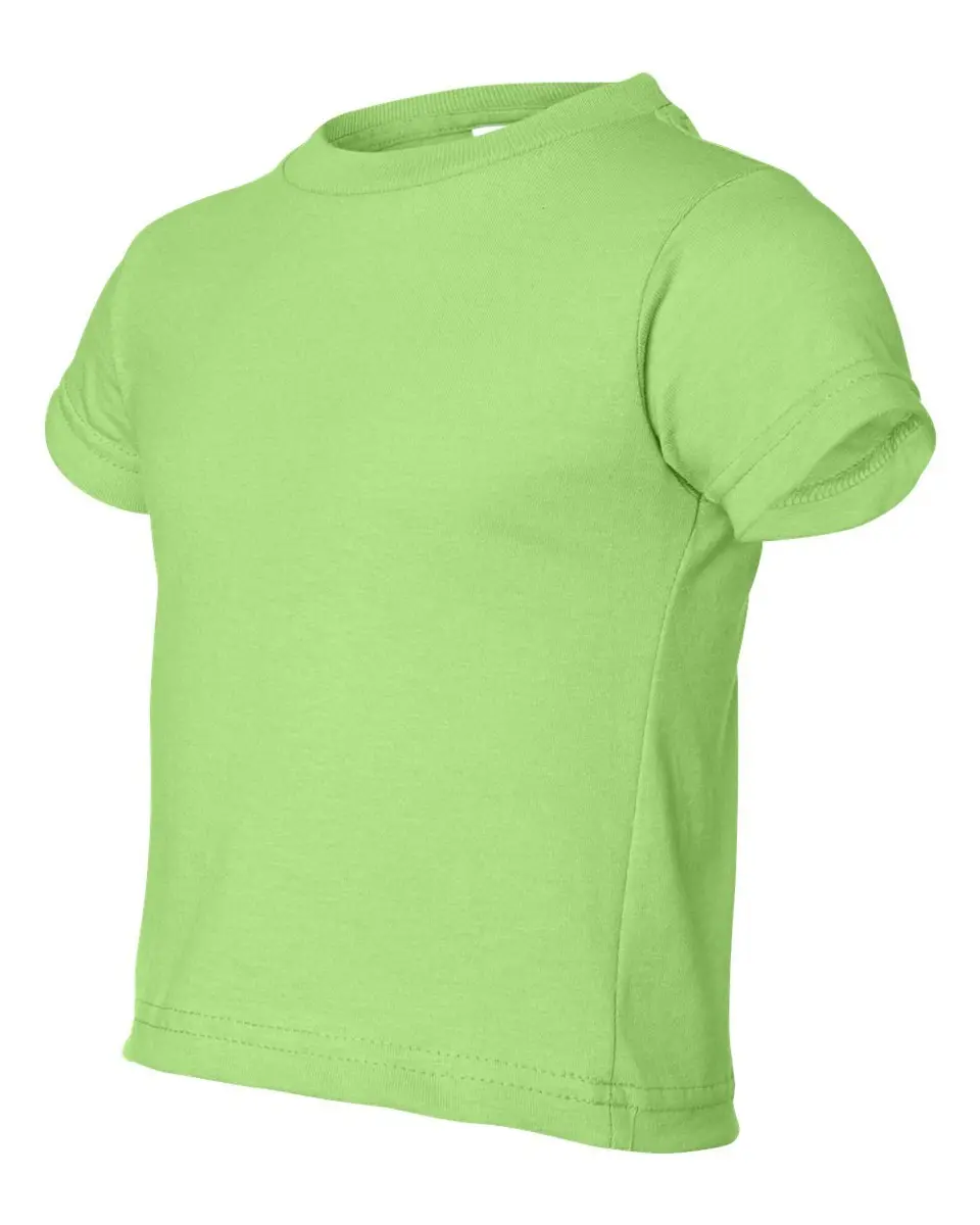 Rabbit Skins 5.5 oz Little Kid Short-Sleeve T-Shirt, 2T, Key Lime | 100% Cotton Jersey, Comfortable & Durable for Active Kids - view 2