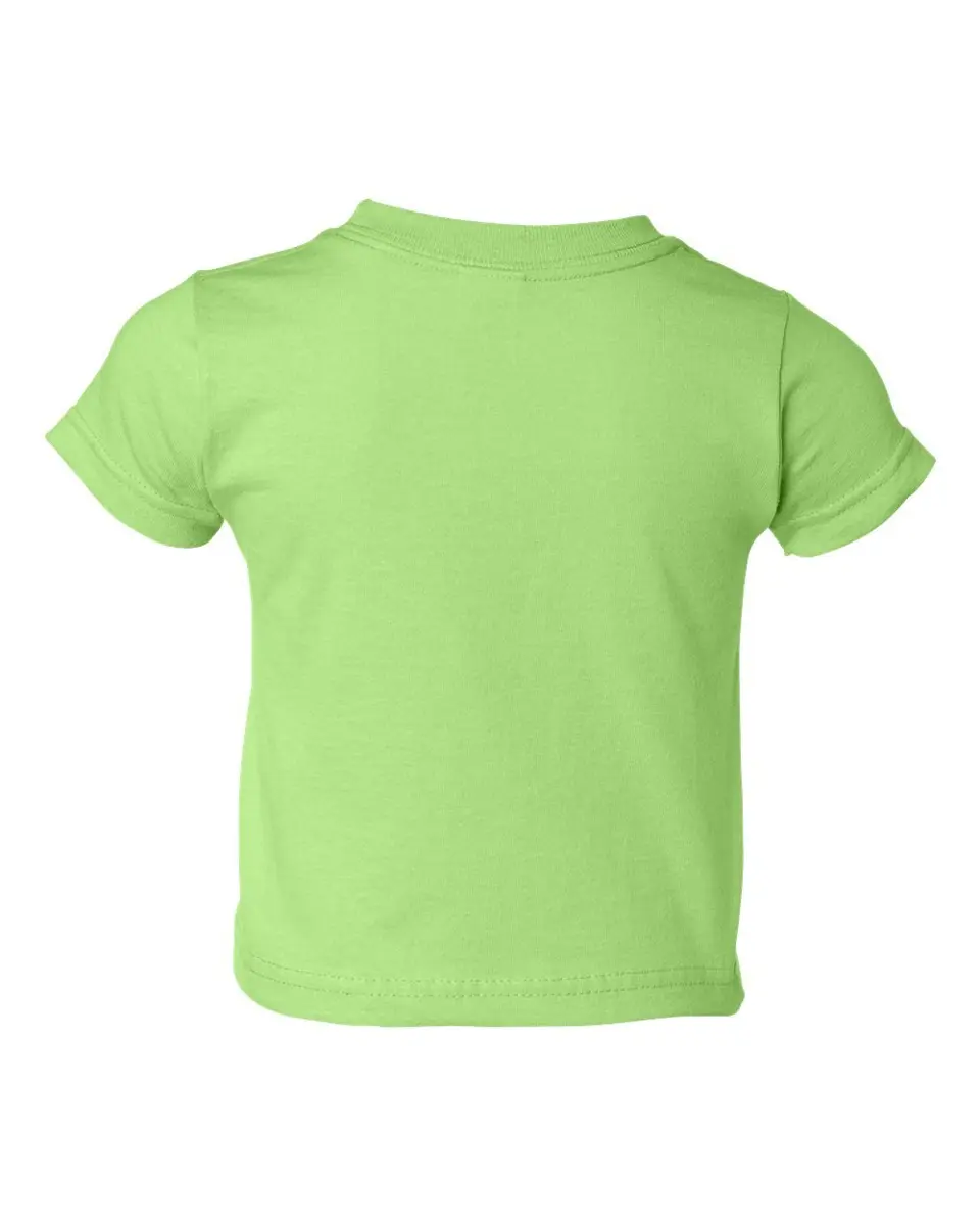 Rabbit Skins 5.5 oz Little Kid Short-Sleeve T-Shirt, 2T, Key Lime | 100% Cotton Jersey, Comfortable & Durable for Active Kids - view 3