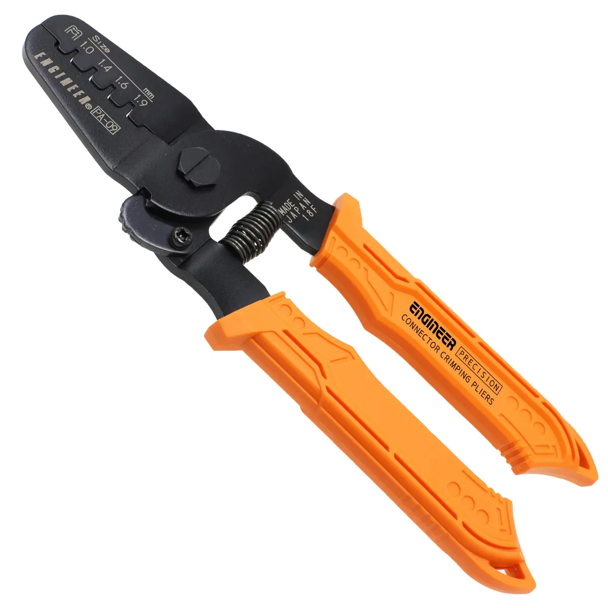 ENGINEER PA-09 Micro Connector Crimping Pliers 175mm (6.89 inches) | Precision Tool for AWG #32-20 Wires - main product image