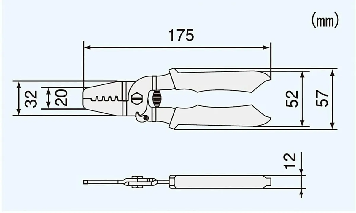 ENGINEER PA-09 Micro Connector Crimping Pliers 175mm (6.89 inches) | Precision Tool for AWG #32-20 Wires - view 6