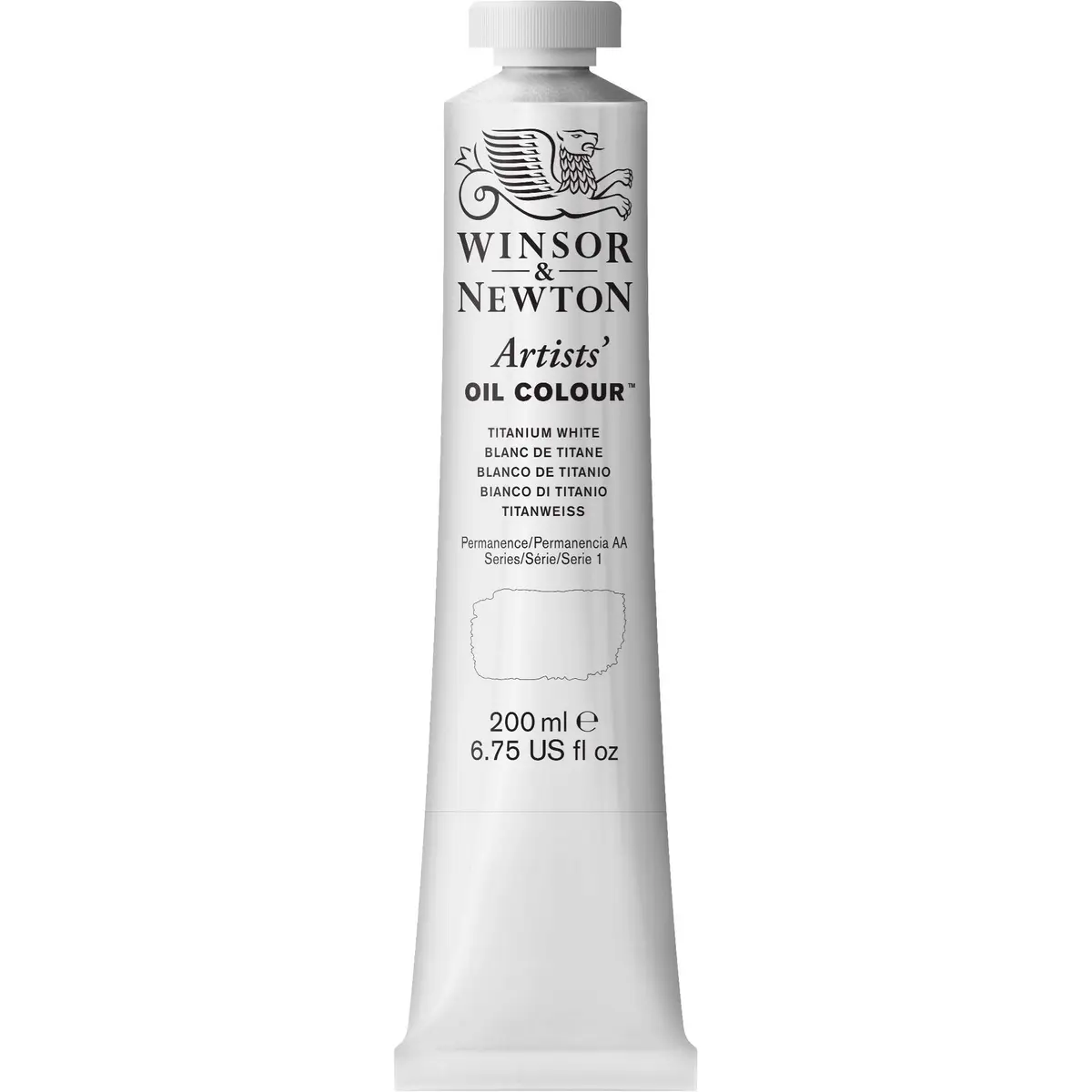 Winsor & Newton Artists' Oil Paint Titanium White 200ml (6.75 Fl Oz) | Professional Grade, Single Pigment - main product image