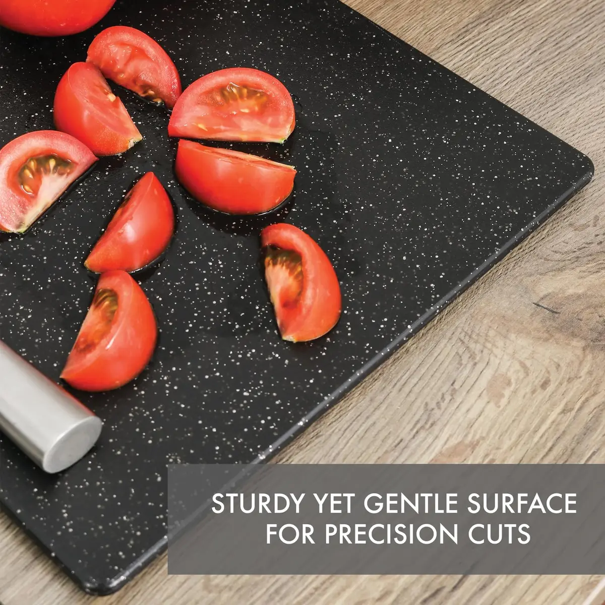 Dexas Superboard Cutting Board 8.5 x 11 inch Midnight Granite | Compact, Dishwasher Safe, Made in USA - view 7