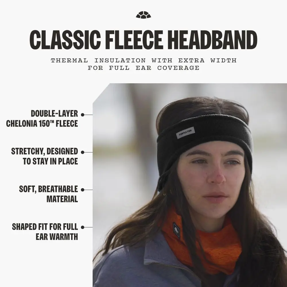 Turtle Fur Bang Band - Warm Headbands for Men and Women, Black - view 3