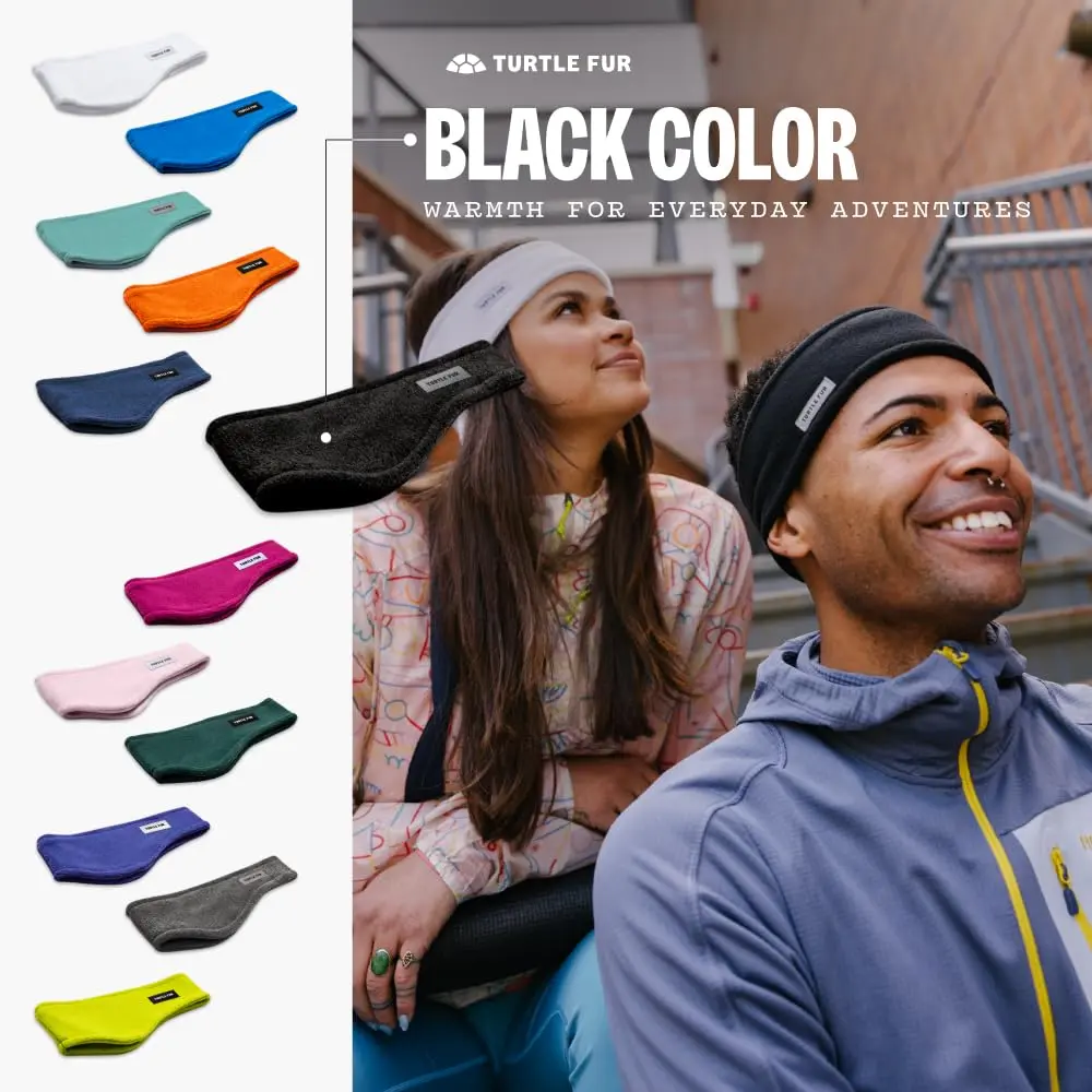 Turtle Fur Bang Band - Warm Headbands for Men and Women, Black - view 4