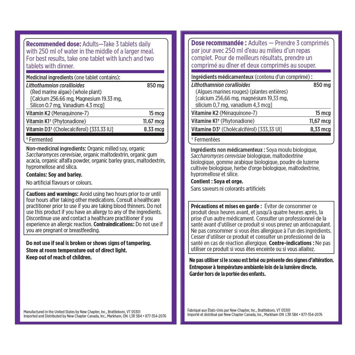 New Chapter Calcium Supplement – Bone Strength Organic Plant Calcium with Vitamin K2 + D3 + Magnesium, Vegetarian, Gluten Free – 120 count (40 day supply) | Supports Bone Density & Joint Mobility - view 3