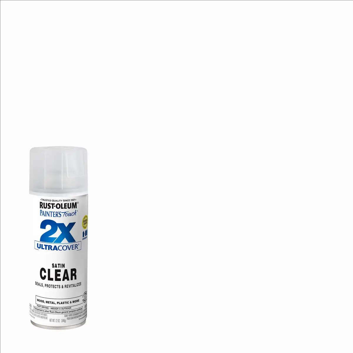 Rust-Oleum Painter's Touch 2X Satin Clear Spray Paint | 340g (12 Oz) | Durable Finish - view 2
