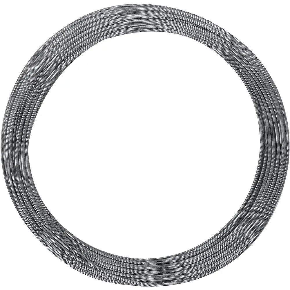 National Hardware Galvanized Guy Wire 20 Ga x 100' (0.61 mm x 30.48 m) | 6 Strand Steel for Antenna Bracing - main product image