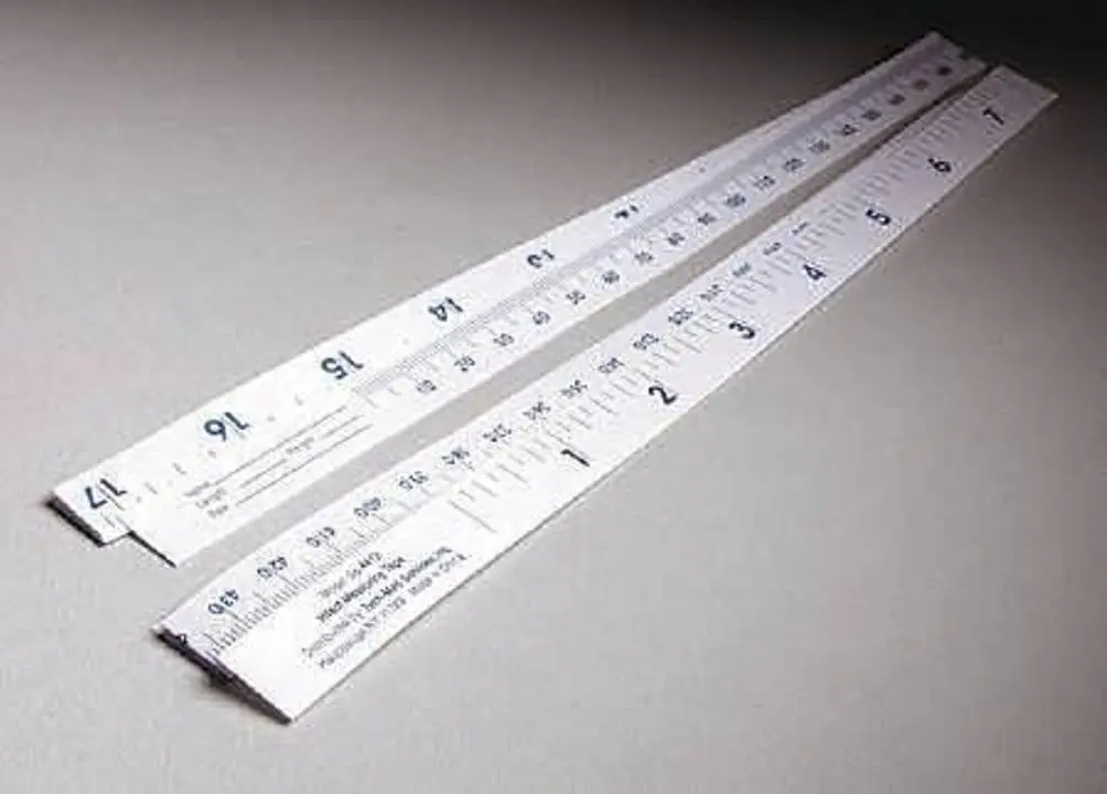 McKesson Tape Measure 36 Inch Paper Infant | Latex-Free, Graduated Scales, Disposable Pack of 100 - main product image