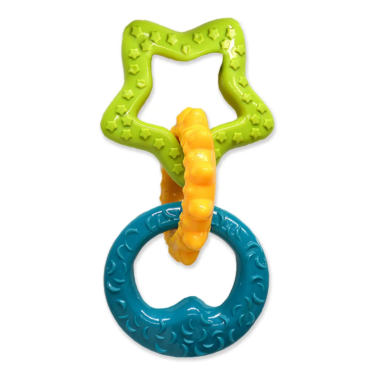 Nylabone Puppy Power Chew Teething Rings Dog Chew Toy, Bacon Flavor, Small | Durable Nylon Chew for Puppies Up to 25 lbs - view 8