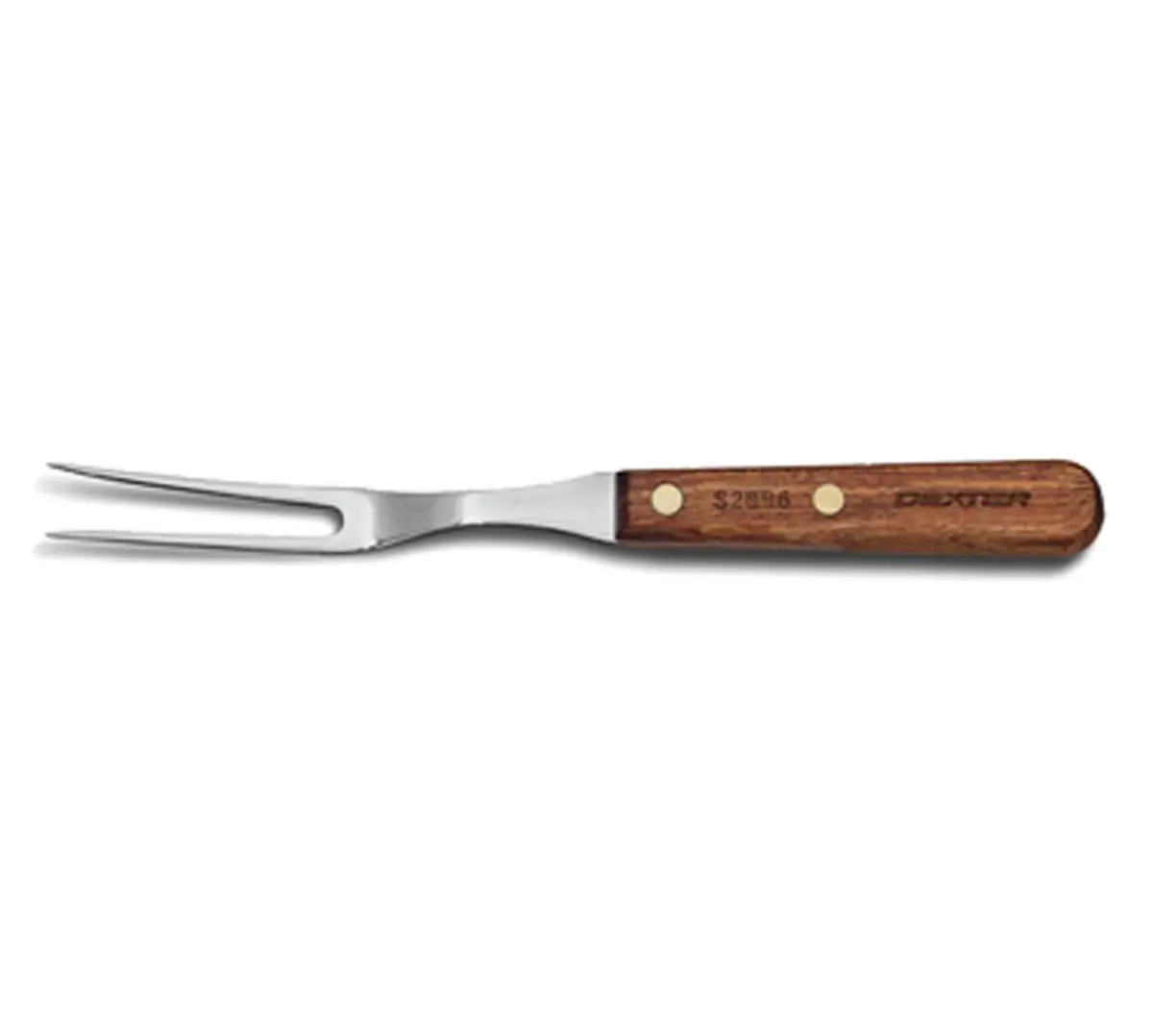 Dexter-Russell 10.5-inch Carving Fork with High-Carbon Steel Tines & Rosewood Handle | Traditional Meat & Roast Holder - main product image