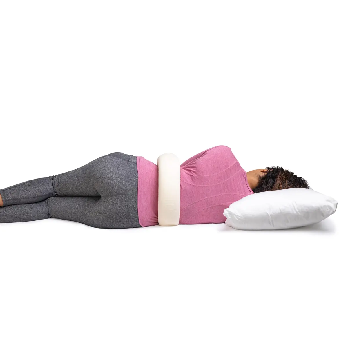 OPTP The Original McKenzie Night Roll Lumbar Support Pillow XS (28" Length, 3.5" Diameter) | Supports Spine for Side Sleepers - view 6