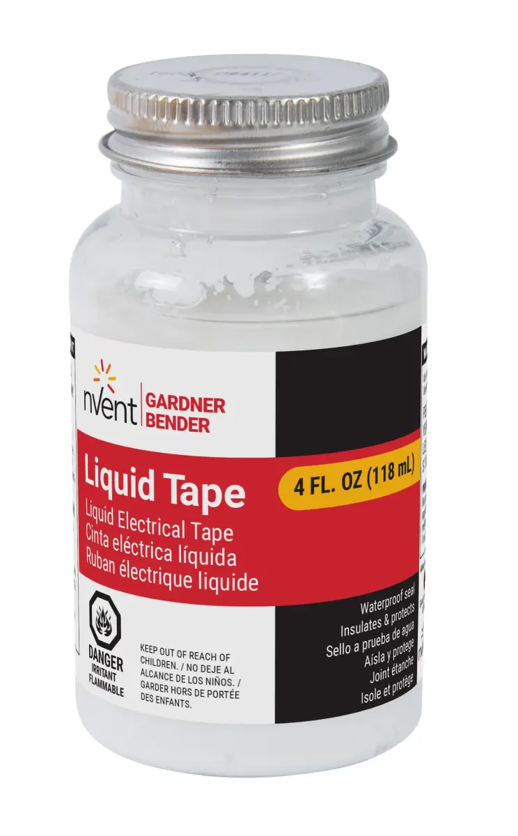 Gardner Bender Liquid Electrical Tape 118ml (4 Fl Oz) White | Waterproof Insulating Sealant - main product image