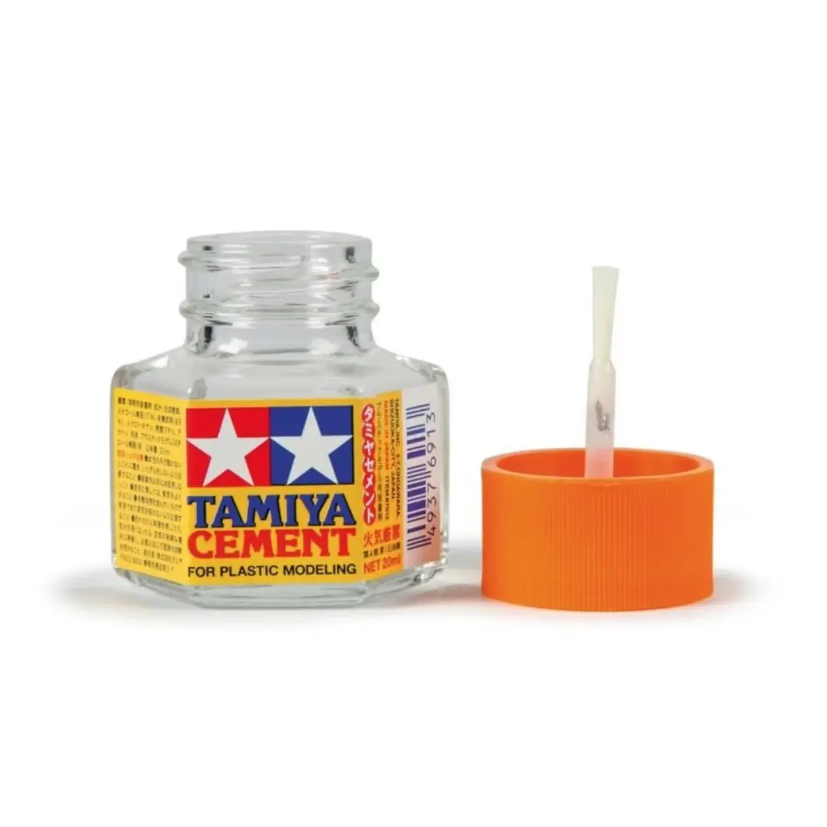 Tamiya Plastic Cement 20ml (0.676 Fl Oz) | Bonds Polystyrene & ABS - main product image