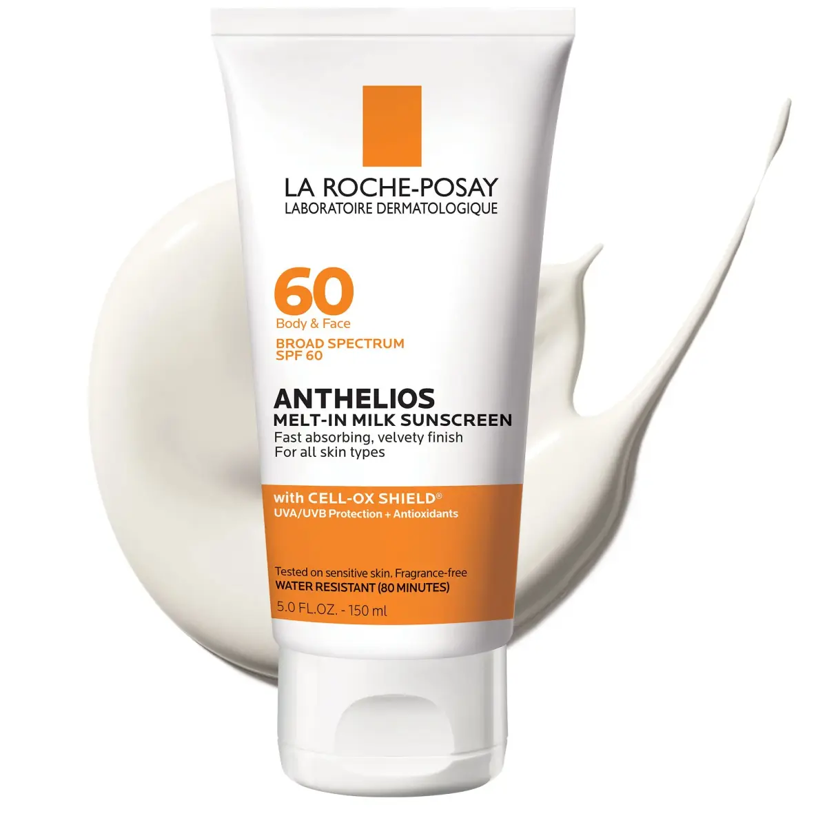 La Roche-Posay Anthelios Melt-In Milk SPF 60 Sunscreen 148ml (5 Fl Oz) | Broad Spectrum UVA/UVB Protection - main product image
