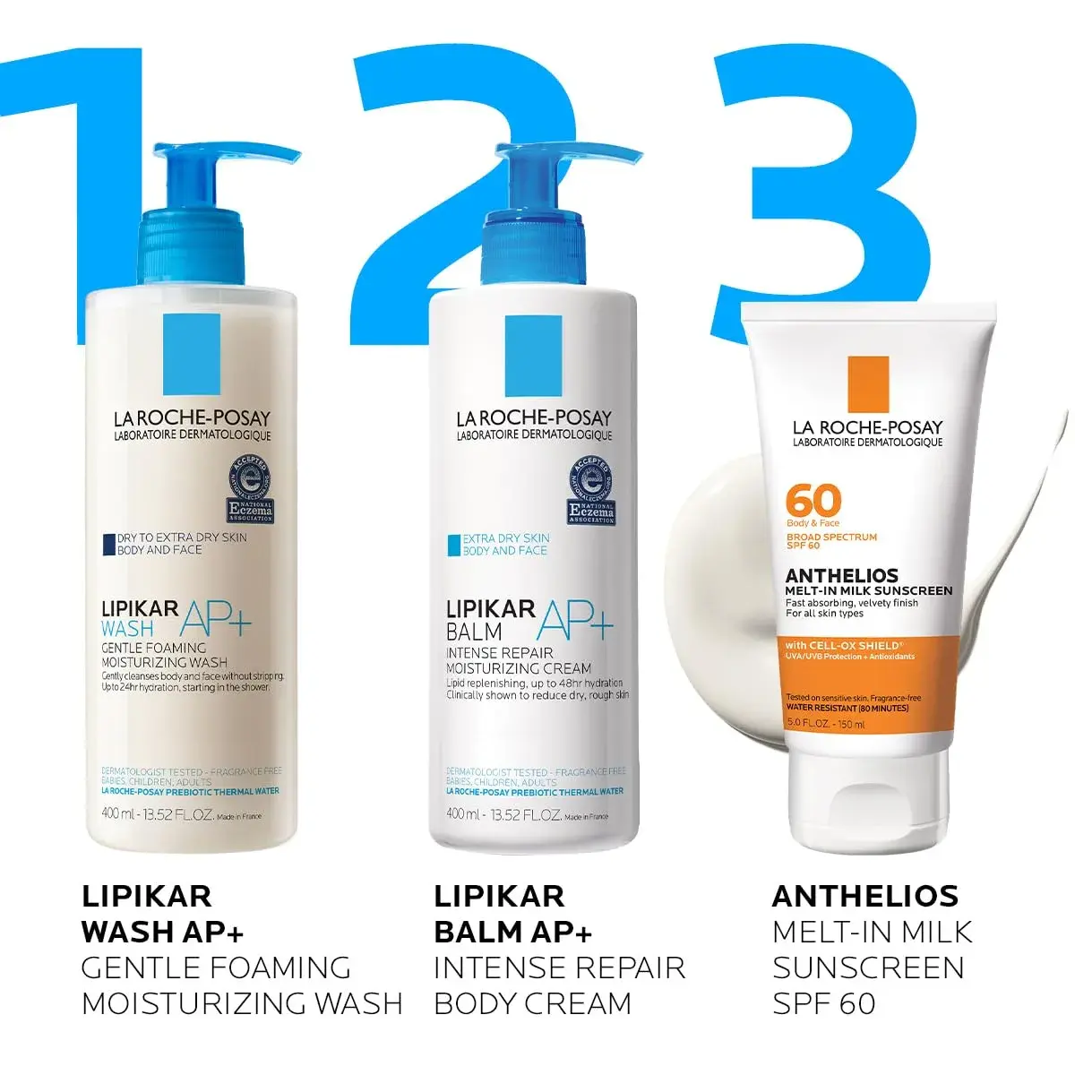 La Roche-Posay Anthelios Melt-In Milk SPF 60 Sunscreen 148ml (5 Fl Oz) | Broad Spectrum UVA/UVB Protection - view 4