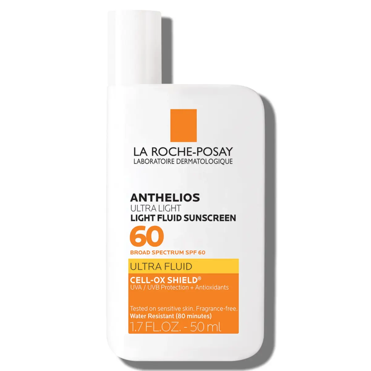 La Roche-Posay Anthelios Ultra Light Fluid Sunscreen SPF 60 50ml (1.7 Fl Oz) | Broad Spectrum UVA/UVB Protection - main product image