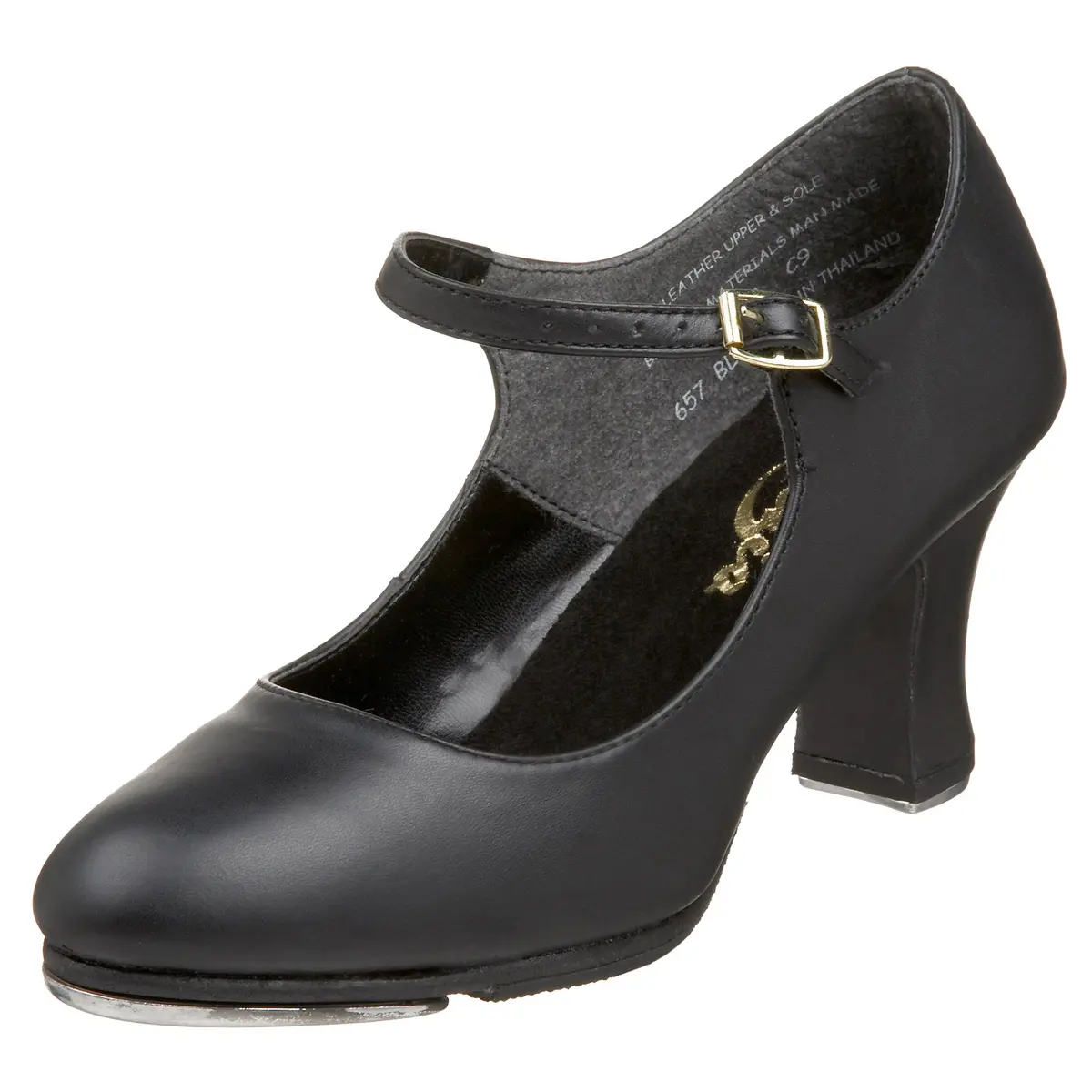 Capezio Manhattan Xtreme Tap Shoe Black 10.5 M US | Non-Slip Heel & Resonant Steel Soundboard - main product image