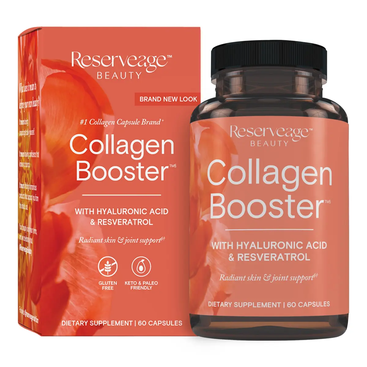 Reserveage Nutrition Collagen Booster, 60 Capsules | Supports Skin & Joints, Gluten-Free, Non-GMO - main product image
