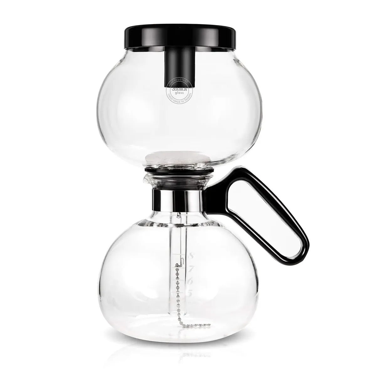 Yama Glass 8-Cup Stovetop Siphon Coffee Maker, 24 Oz Vacuum Brew, Heat-Resistant Borosilicate Glass - main product image