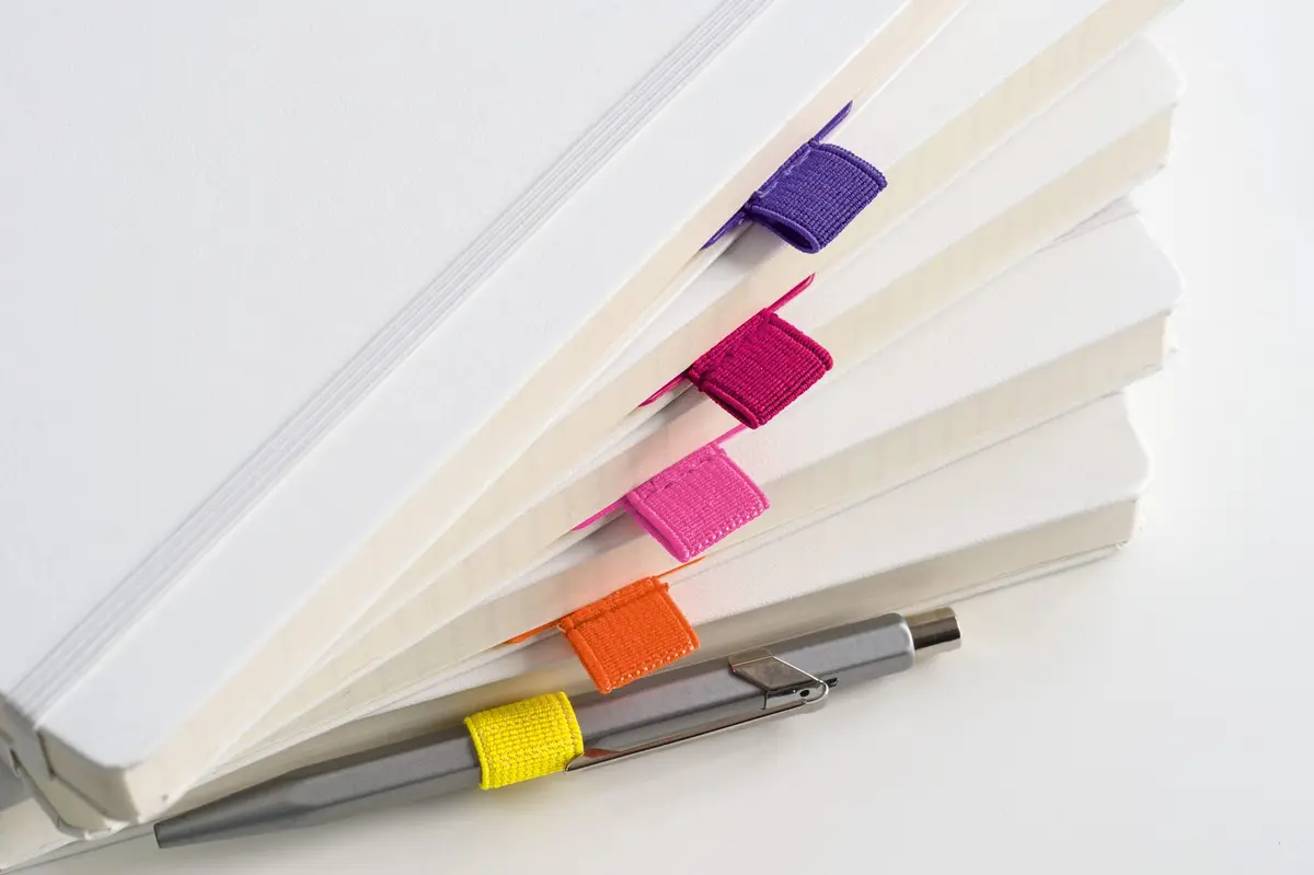 LEUCHTTURM1917 Self Adhesive Pen Loop Elastic Pen Holder (Black) | Fits Most Pens & Notebooks - view 3