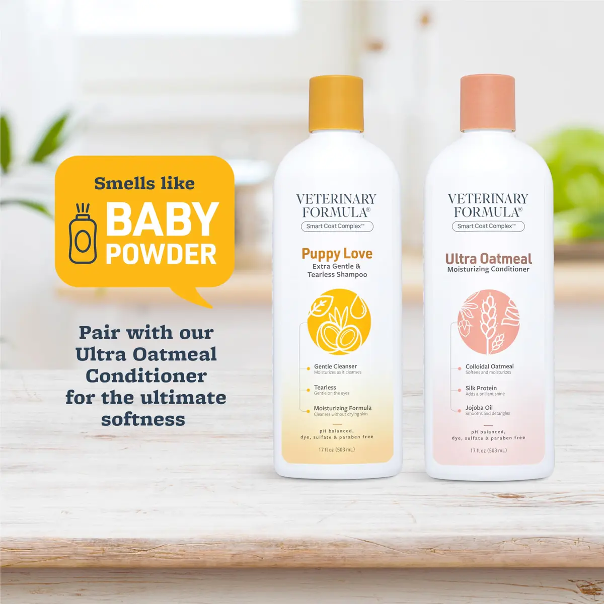 Veterinary Formula Puppy Love Tearless Shampoo for Dogs, 17oz | Gentle, Paraben-Free & pH-Balanced for Puppies - view 4