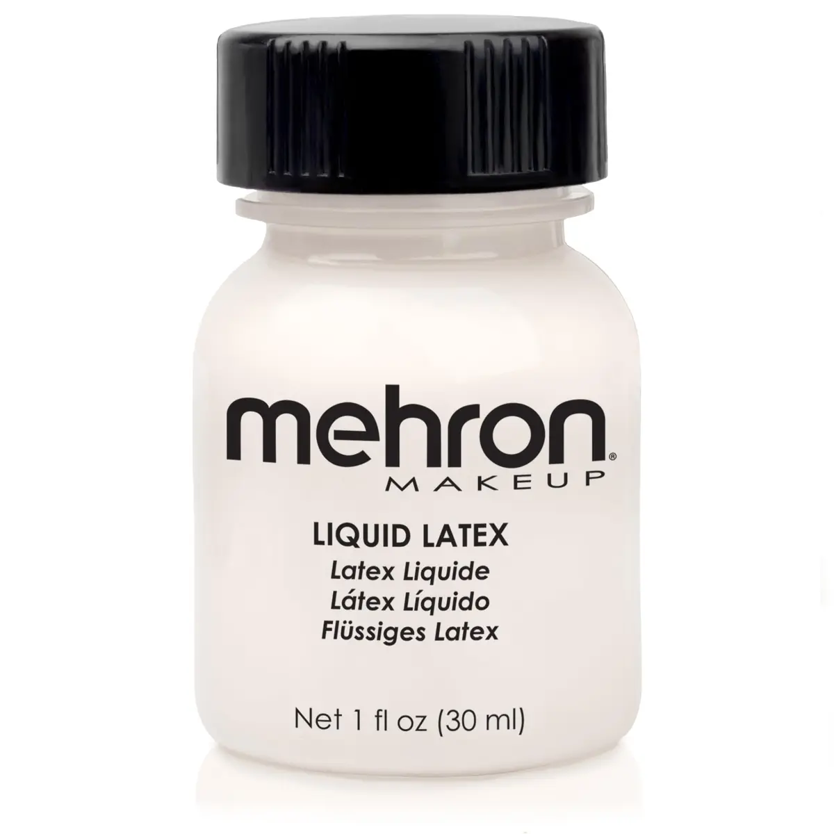 Mehron Makeup Liquid Latex 1 oz Clear | Special FX Adhesive for Skin & Prosthetics - main product image