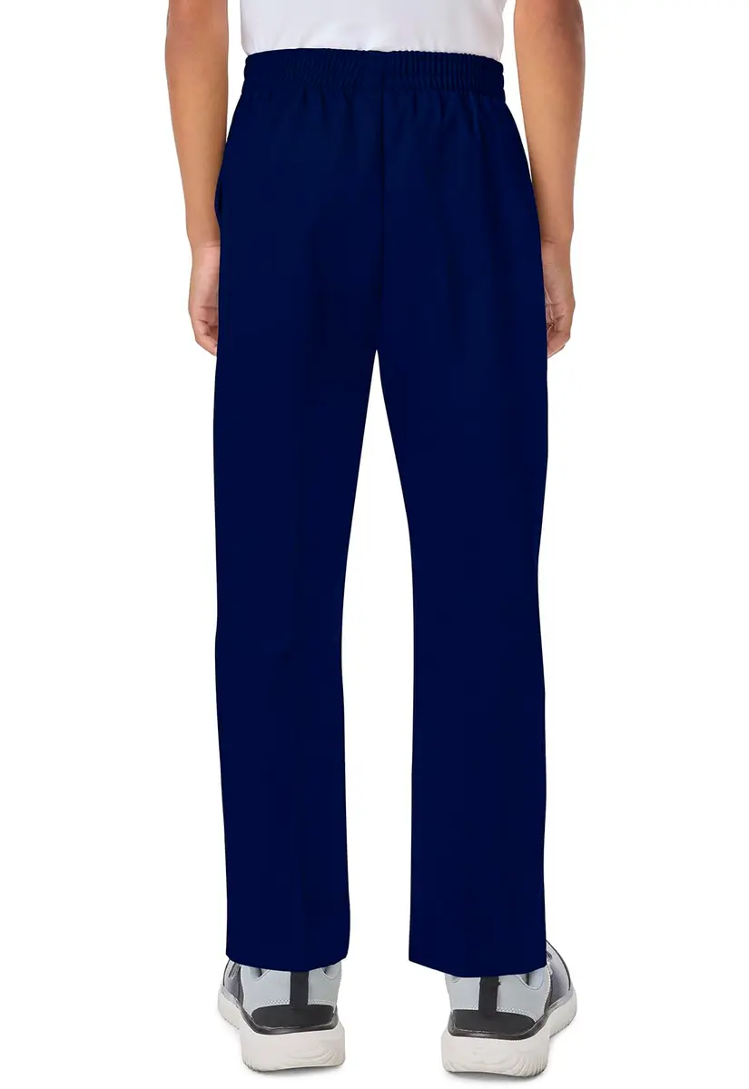 Classroom Boys Pull-on Pants 14 US | Soil-Release Cotton-Poly Twill, Unisex Fit, Dark Navy - view 4