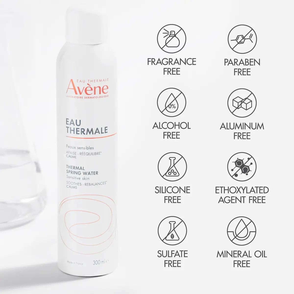 Eau Thermale Avène Thermal Spring Water Mist Spray 300ml (10.16 Fl Oz) | Soothes & Calms Sensitive Skin - view 7