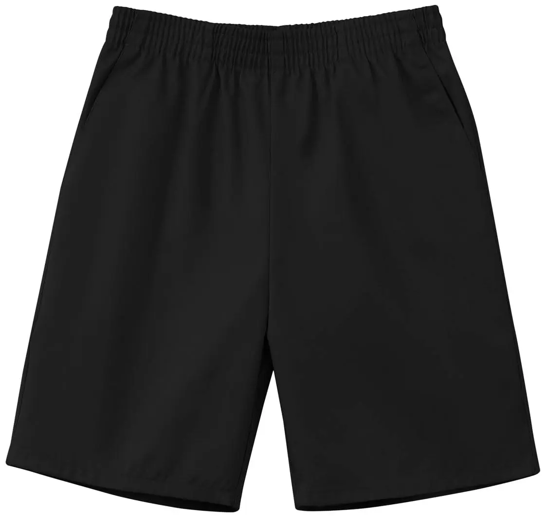 Classroom Big Boys' Uniform Pull-On Short, Black, 8 | Knee Length, Soil Release, Easy Care - main product image