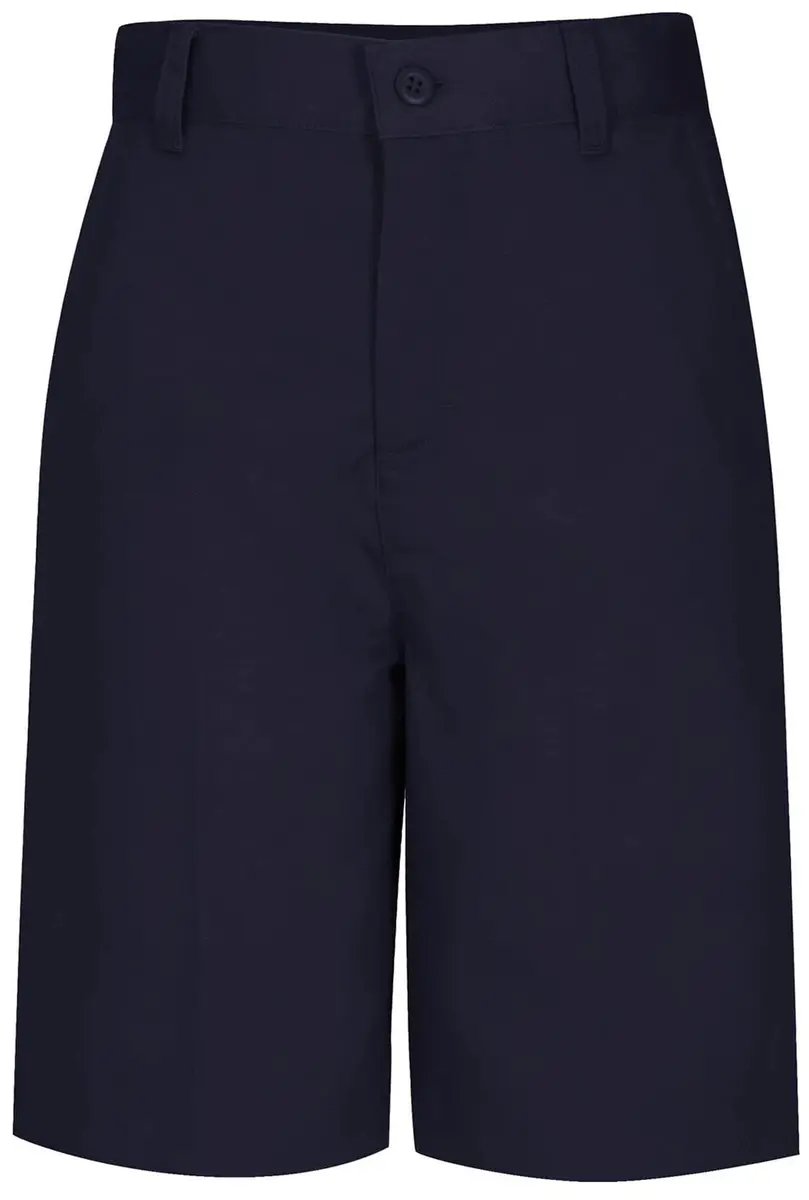 Cherokee Juniors Flat Front Bermuda Short, Dark Navy, 13/14 | Easy-fit, flat front, cotton/poly blend, sits at natural waist - main product image