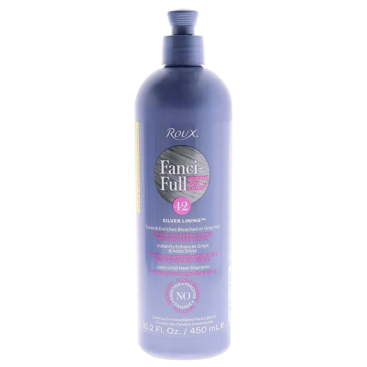 Roux Fanci-Full Instant Hair Color Rinse Silver Lining 378.54ml (15.2 Fl Oz) | Temporary Gray Blending - main product image