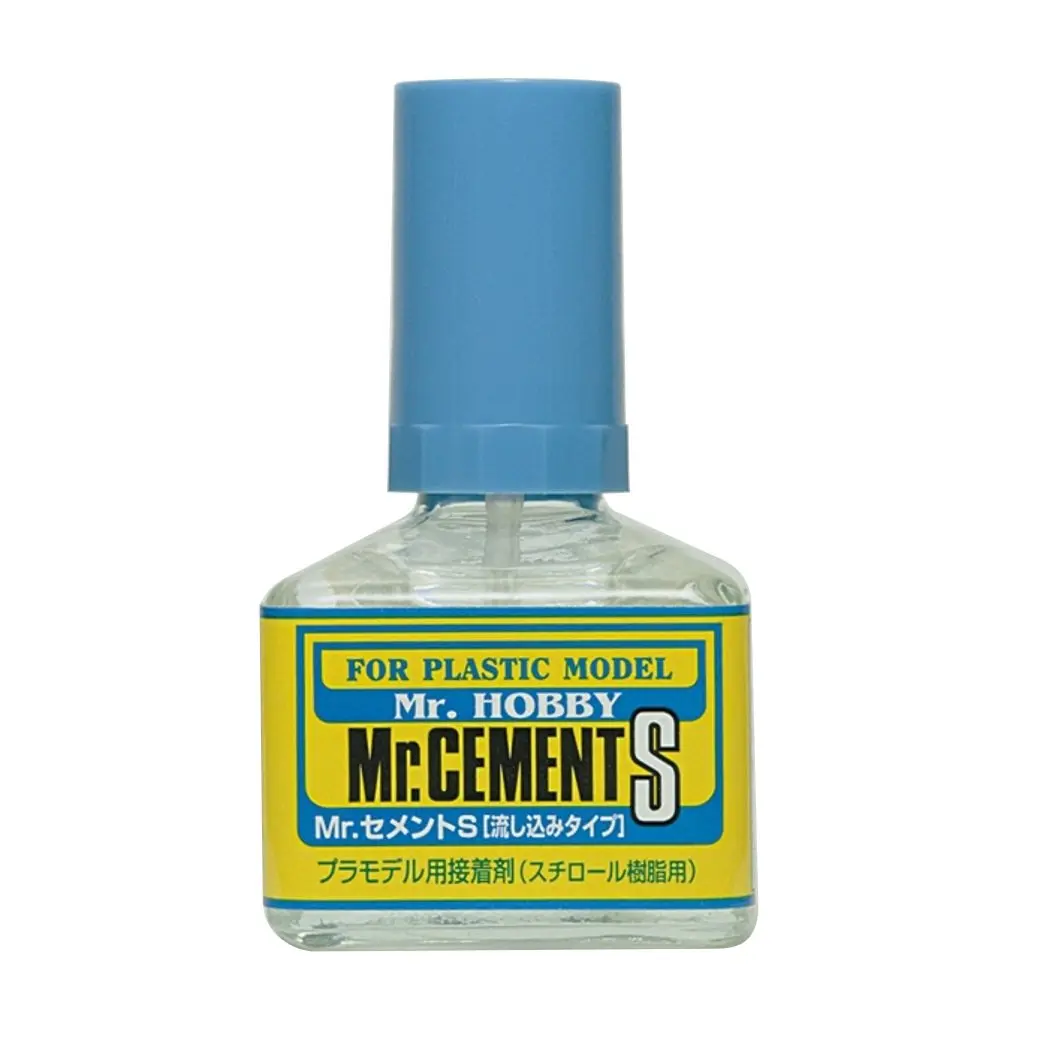 GSI Creos Mr. Cement S Model Glue 40ml (1.35 Fl Oz) | Fast Drying Liquid Adhesive for Plastic Models - main product image