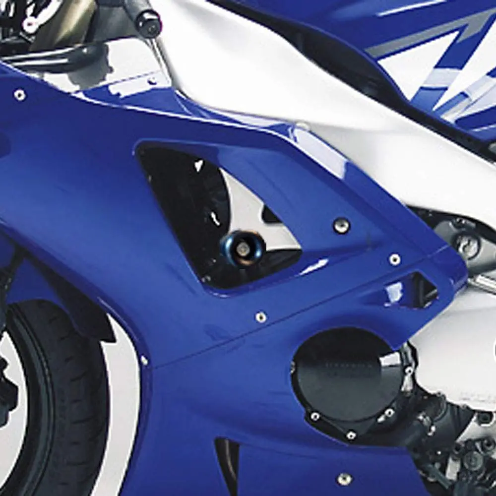 Shogun Motorsports Black No Cut Frame Sliders for Yamaha YZF-R1 2002-2003 | USA Made - main product image