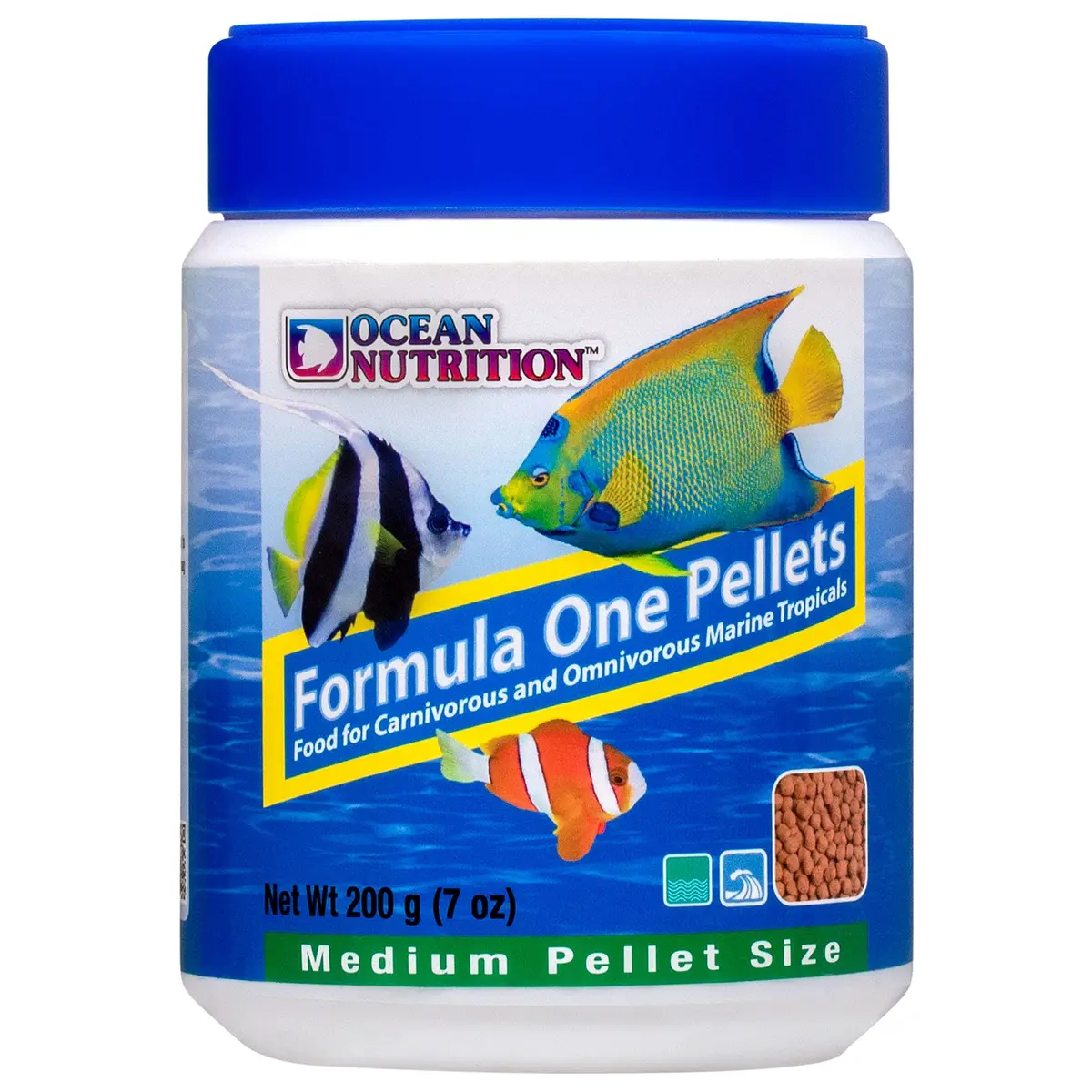 Ocean Nutrition Tropical Fish Food Soft Moist Sinking Pellets 200 g (7 oz) | High Protein 41% Guppy Food - main product image