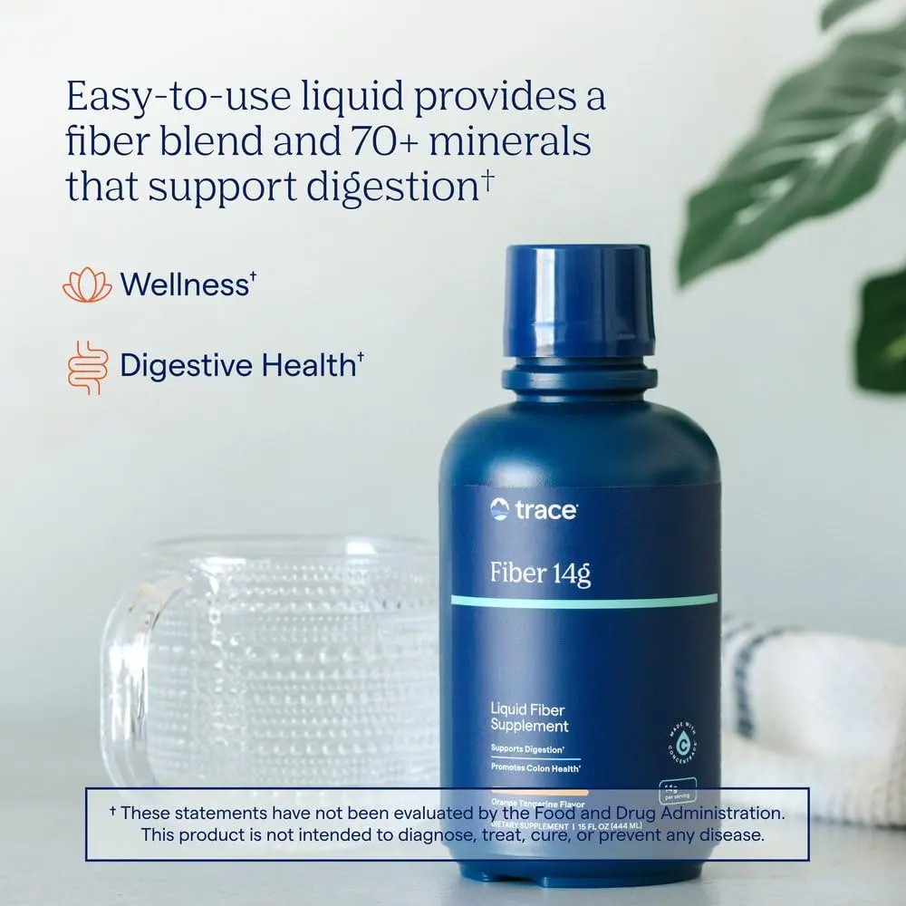 Trace Minerals Fiber Supplement 15 fl oz | Supports Digestive & Colon Health - view 2