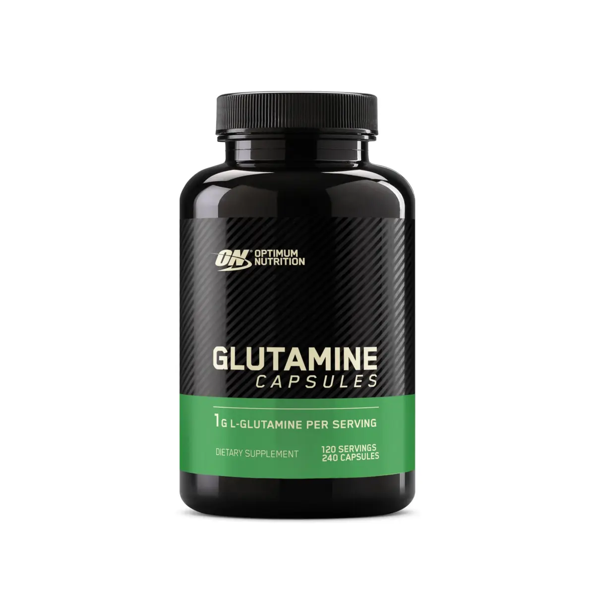 Optimum Nutrition L-Glutamine Muscle Recovery Capsules 120 Count (240g) | Supports Muscle Protein Development - main product image