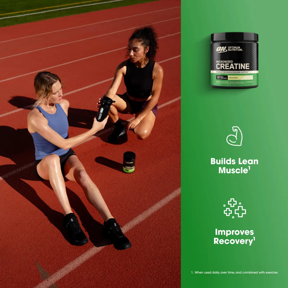 Optimum Nutrition Micronized Creatine Monohydrate Powder 5g (10.6 oz) | Supports Muscle Strength & Recovery - view 3