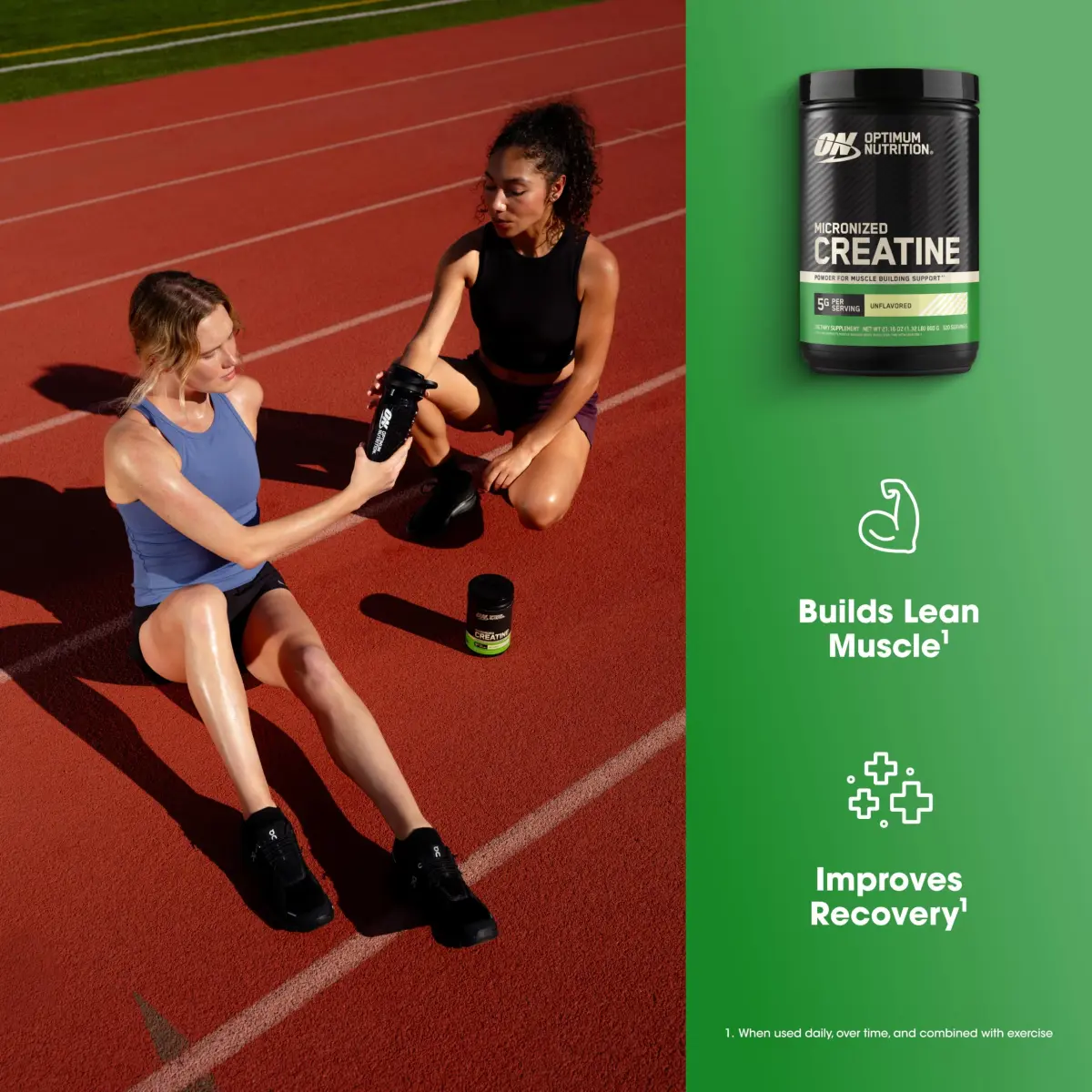 Optimum Nutrition Micronized Creatine Monohydrate Powder 600g (1.32 lb) | Supports Strength & Recovery - view 3