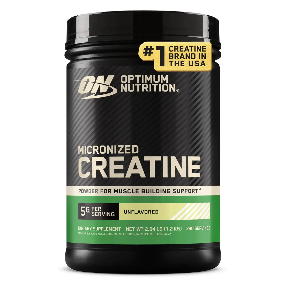 Optimum Nutrition Micronized Creatine Monohydrate Powder 240 Servings (1.2 kg) | Supports Strength & Recovery - main product image