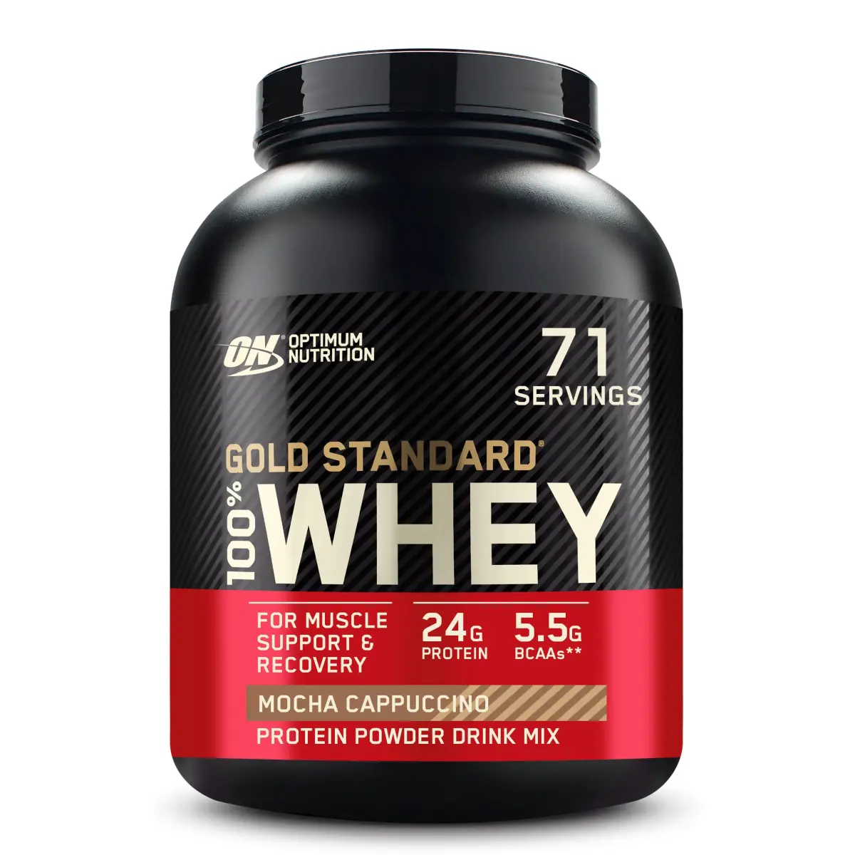 Optimum Nutrition Gold Standard 100% Whey Protein Powder Mocha Cappuccino 5lb | High Protein for Muscle Support - main product image