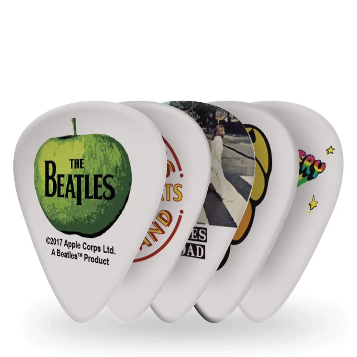D'Addario Beatles Collectable Guitar Picks - Albums Design - Heavy Gauge (10-Pack) - main product image
