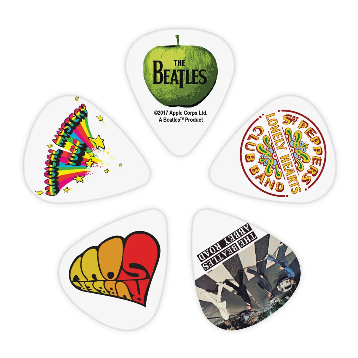 D'Addario Beatles Collectable Guitar Picks - Albums Design - Heavy Gauge (10-Pack) - view 2