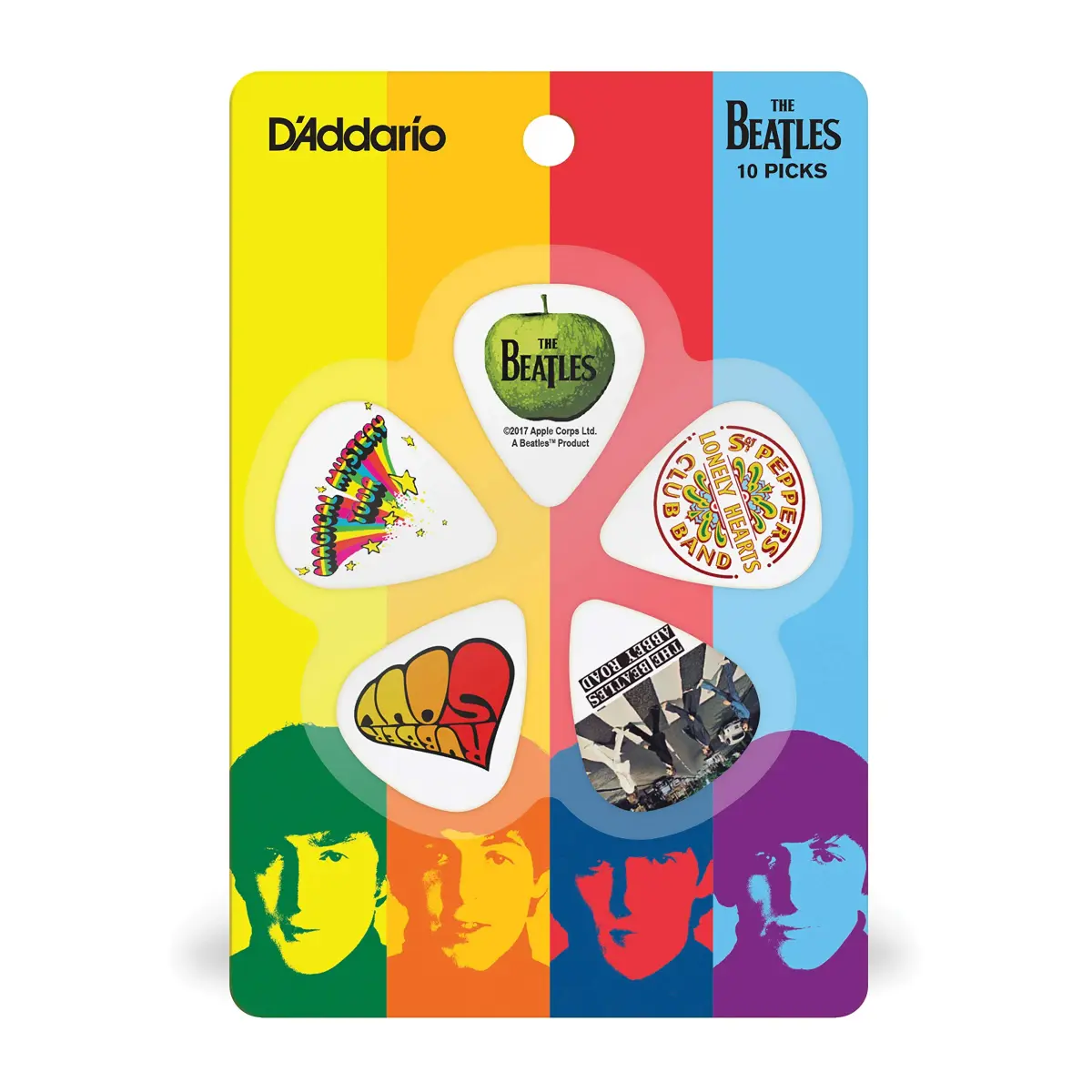 D'Addario Beatles Collectable Guitar Picks - Albums Design - Heavy Gauge (10-Pack) - view 3