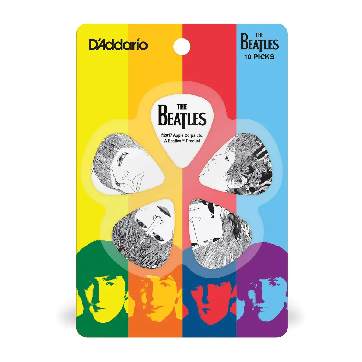 D'Addario Beatles Revolver Guitar Picks - Heavy Gauge Plectrums for Guitarists - view 3