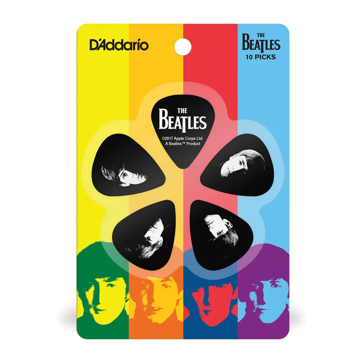 D'Addario Meet the Beatles Guitar Picks - Medium Gauge, Collectable Album Design - view 3